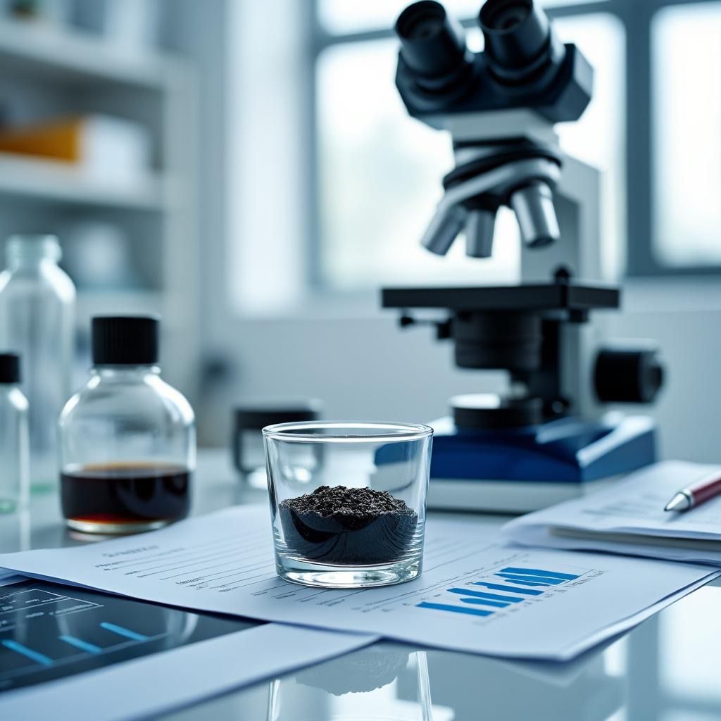 Laboranalyse von Shilajit – Mikroskopische Untersuchung auf Reinheit und Sicherheit