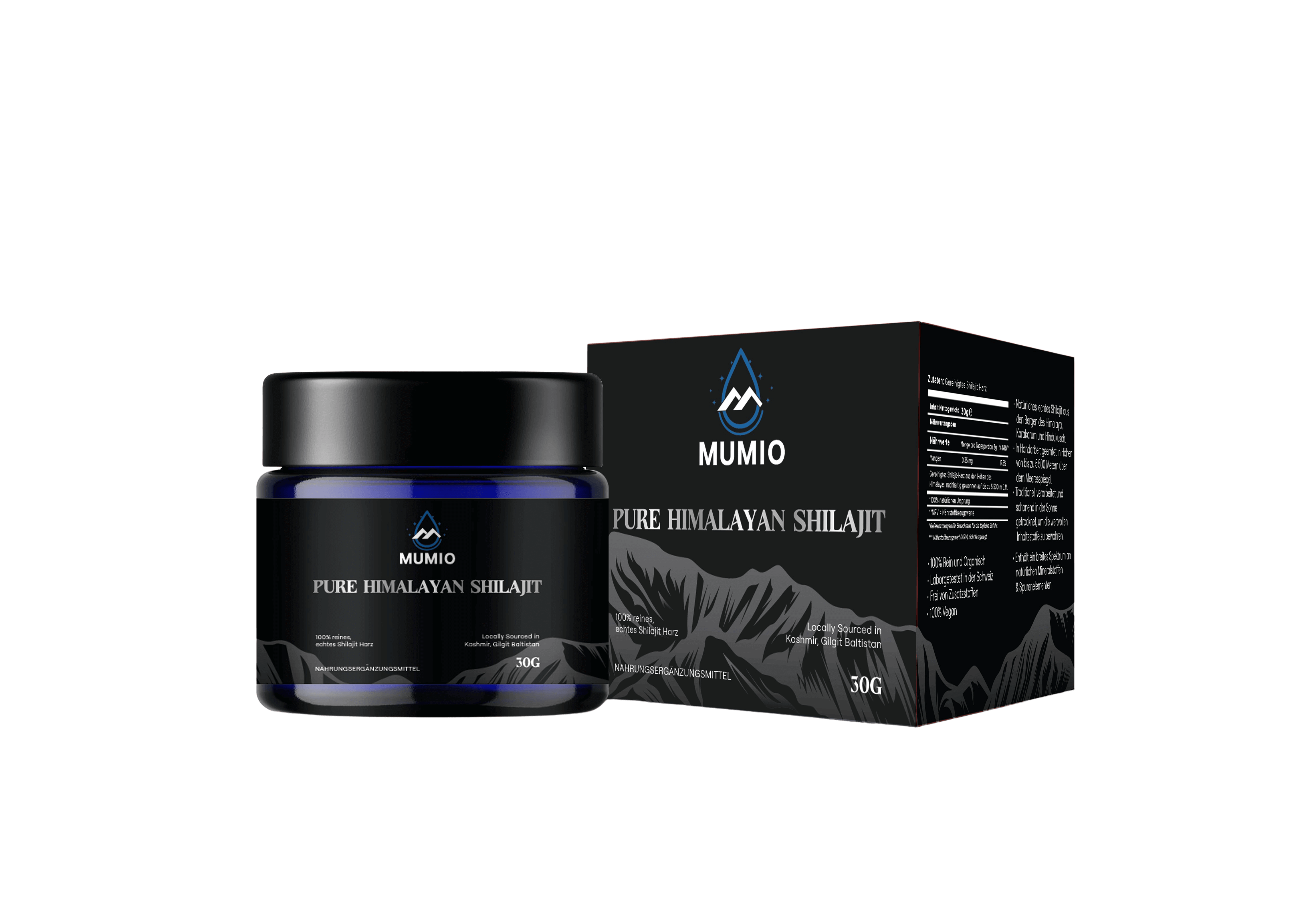 Mumio Shilajit Harz 30g – reines Mumijo aus dem Himalaya, sonnengetrocknet und naturbelassen