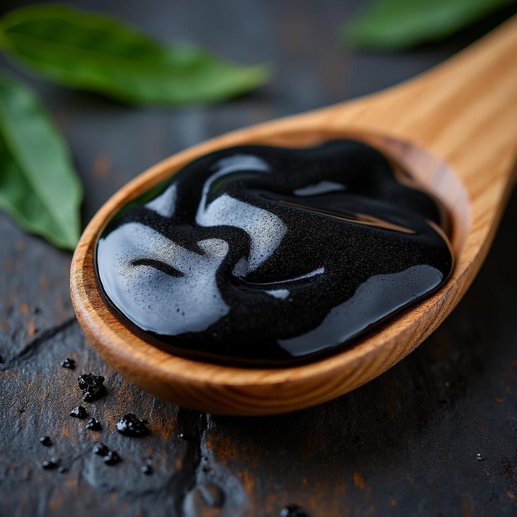 Shilajit Harz mit natürlichen Einschlüssen – Zeichen von Echtheit