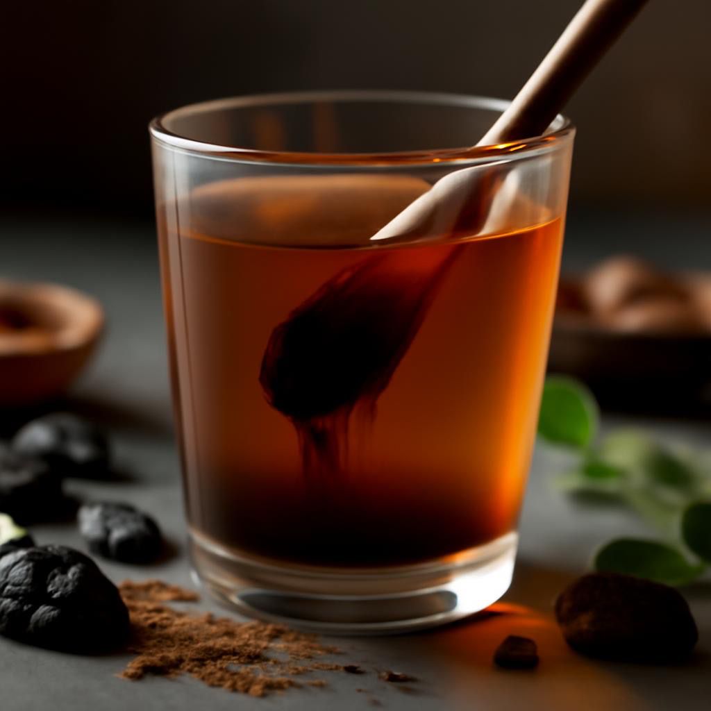 Shilajit Harz in reiner Form – dunkles, klebriges Naturharz im Glas